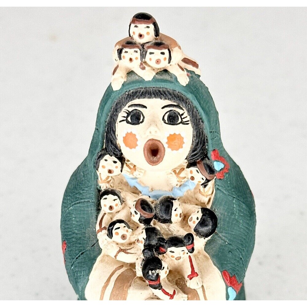 American Legacy Native American Pueblo Storyteller Figurine Cochiti 3.5” - Picture 6 of 8